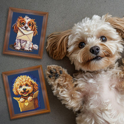 Kit de Punto de Cruz Collection D’Art "Carta de Perro" BC8123