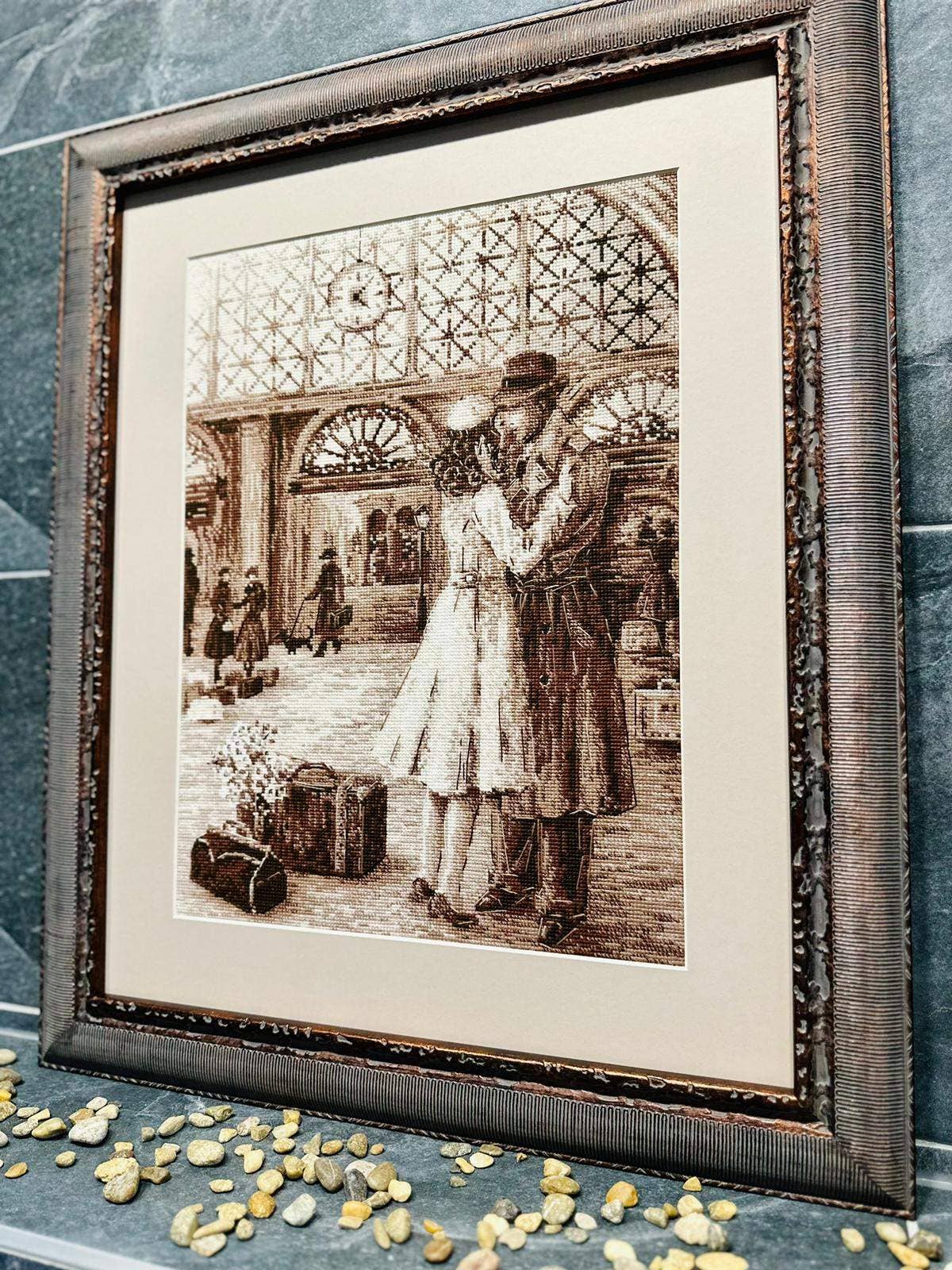 Kit de Punto de Cruz Riolis "Foto Antigua. Encuentro" - 2111