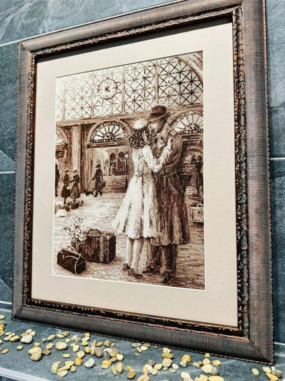 Kit de Punto de Cruz Riolis "Foto Antigua. Encuentro" - 2111