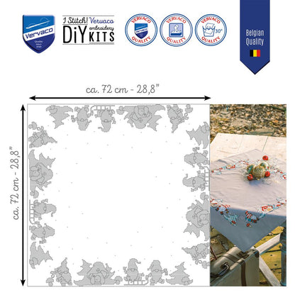 Centro de Mesa en Punto de Cruz "Gnomos" - Vervaco