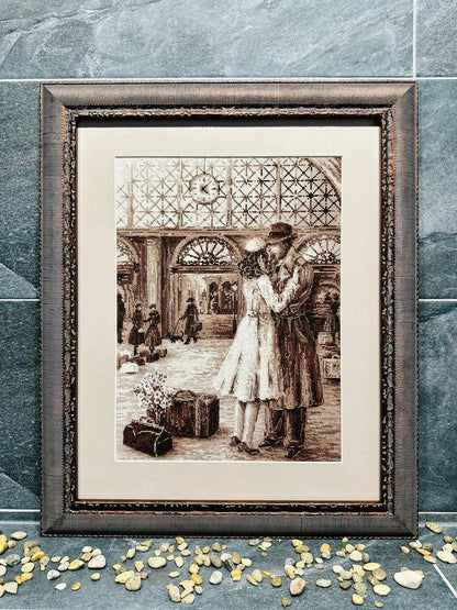 Kit de Punto de Cruz Riolis "Foto Antigua. Encuentro" - 2111