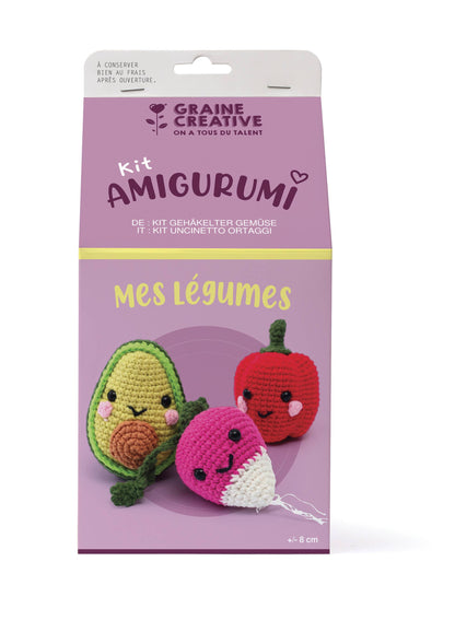 Kit de Amigurumi "Mis Verduras" - Graine Créative
