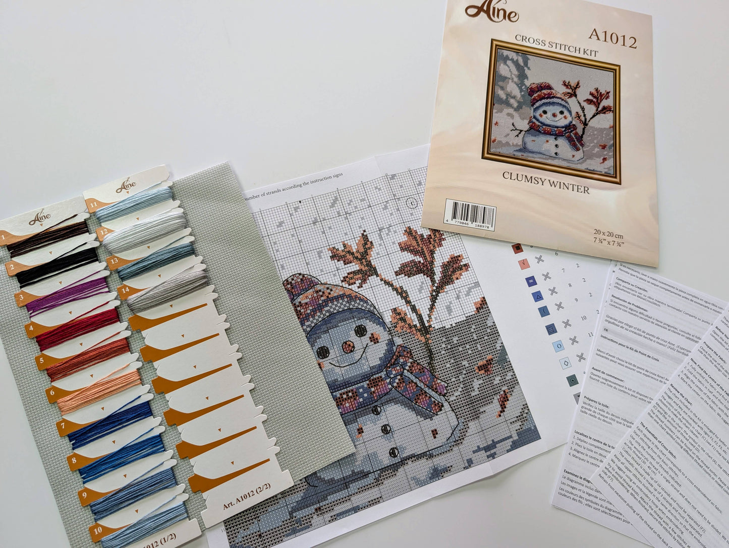 Kit de Punto de Cruz Aine "Invierno Torpe" - A1012