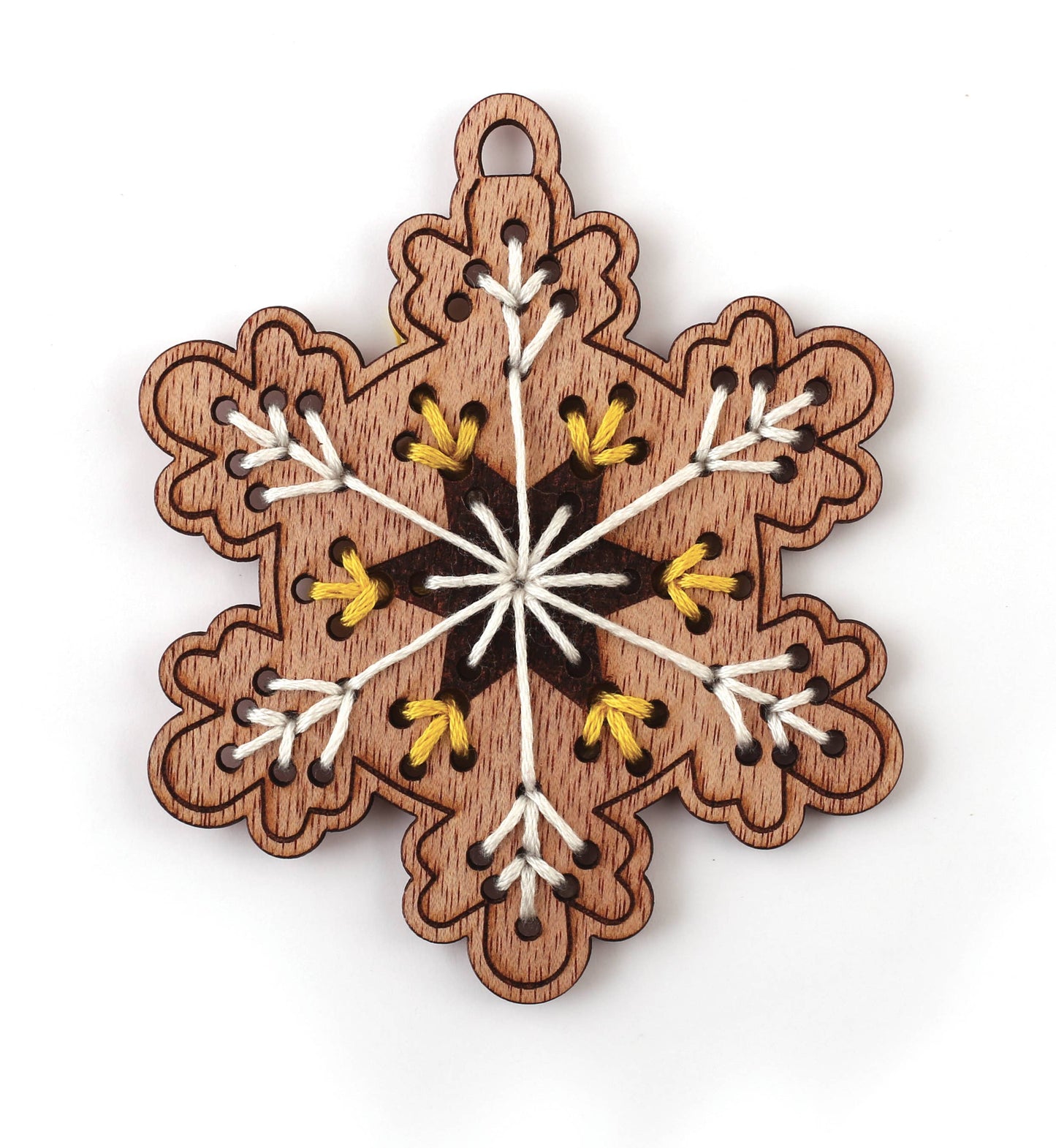 Kit de 8 decoraciones de Navidad para Bordar de Madera - Graine Créative