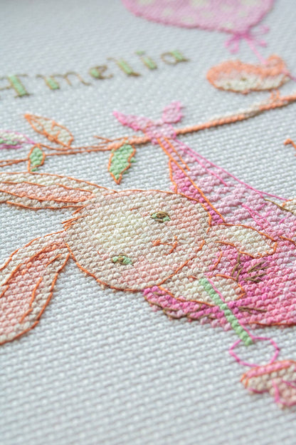 Kit de Punto de Cruz Aine "Muestrario de Nacimiento Niña" - A1029