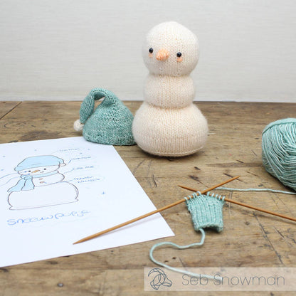 Kit de Tricot Navideño - Seb Snowman - Hardicraft