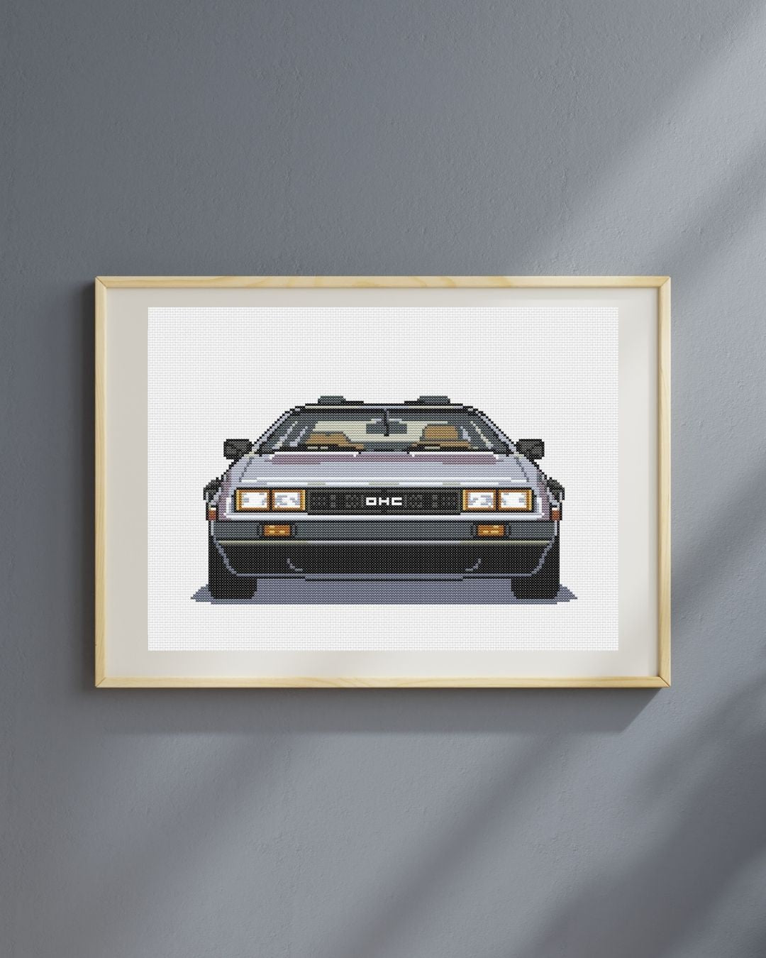 Patrón de punto de cruz del Delorean de Regreso al Futuro