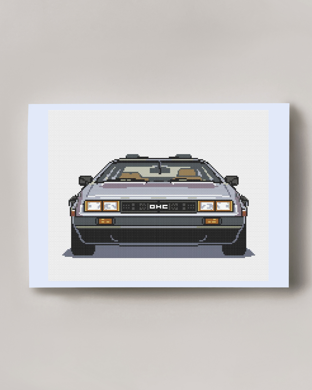 Patrón de Punto de Cruz "Delorean Regreso al Futuro" - CrossGuidetPatterns