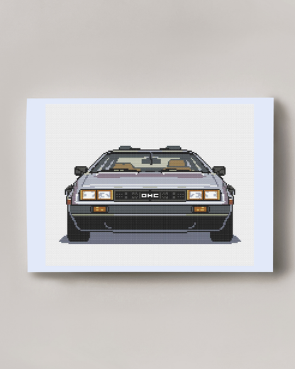 Patrón de Punto de Cruz "Delorean Regreso al Futuro" - CrossGuidetPatterns