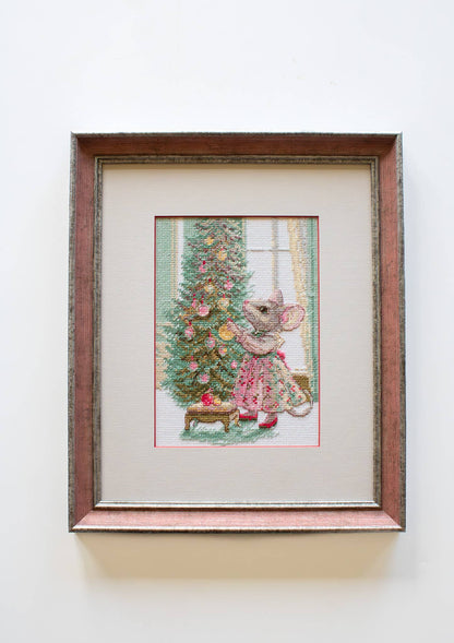 Kit de Punto de Cruz Aine "Ratón Alegre" - A1026