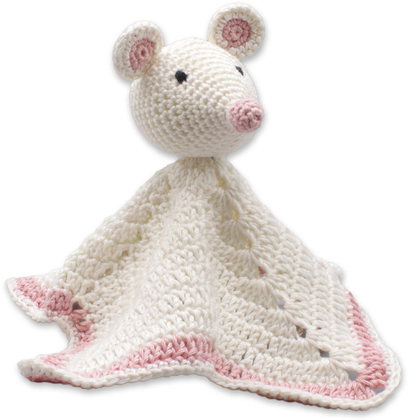 Kit de Ganchillo para Bebés "Ratón de Tela para Abrazar" - Hardicraft