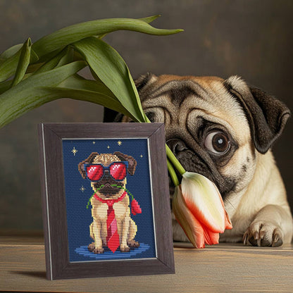 Kit de Punto de Cruz Collection D’Art "Perro Seductor" - BC8120