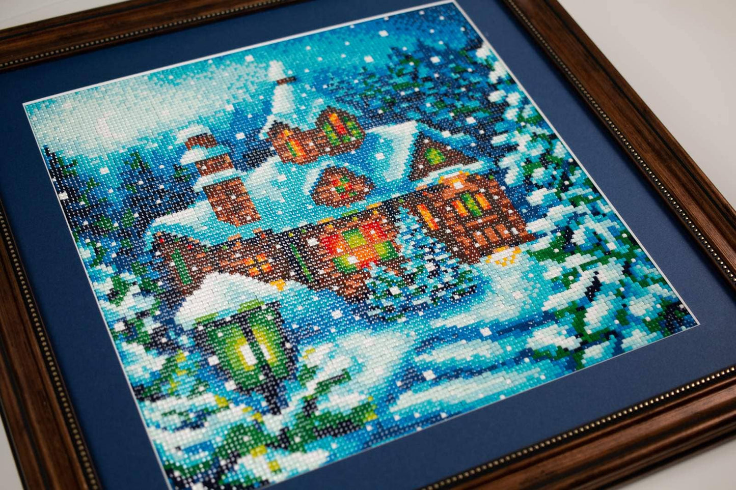 Kit de Punto de Cruz Riolis "Nevada en el Bosque" - 2029