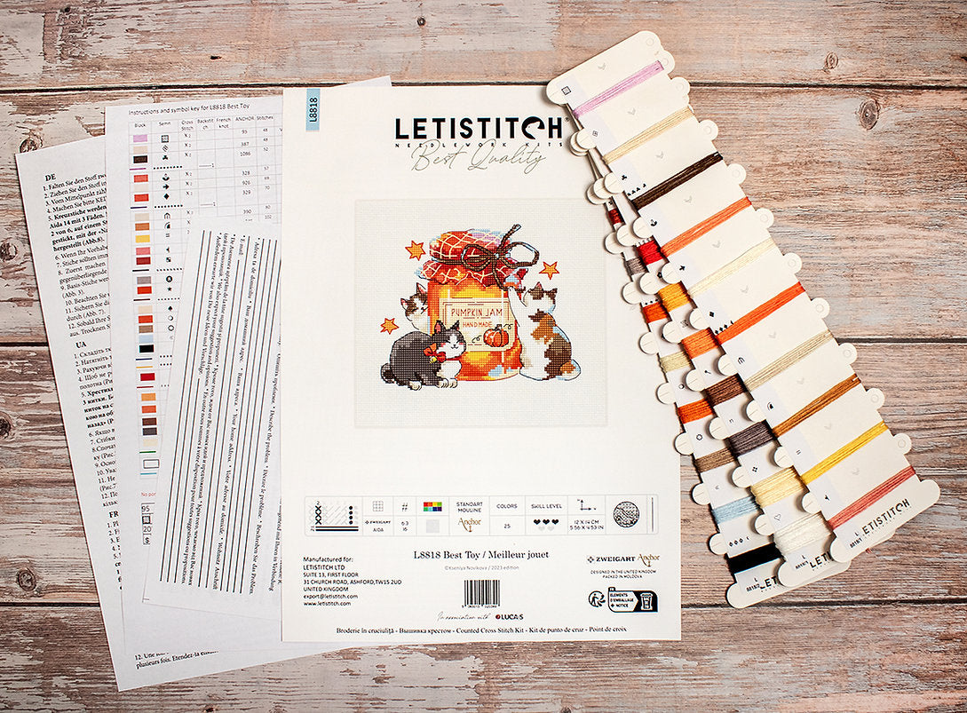 Kit de punto de cruz Letistitch "Best Toy" - L8818