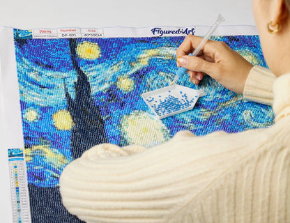 Kit de Punto Diamante Figured’Art "Planetas Vía Láctea" 40x50cm