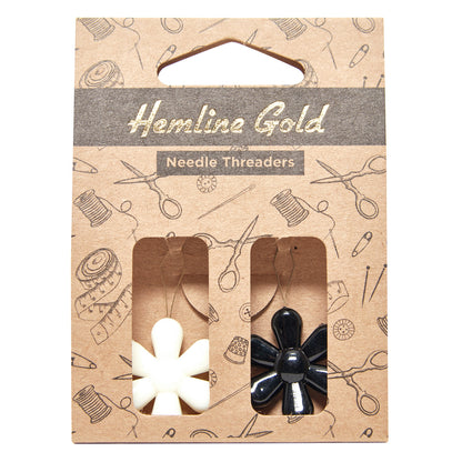 Set Enhebradores de Agujas "Flores" - Hemline Gold