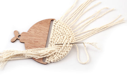 Kit para Crear x4 Bolas de Navidad de Macramé - Graine Créative