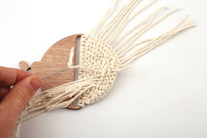 Kit para Crear x4 Bolas de Navidad de Macramé - Graine Créative