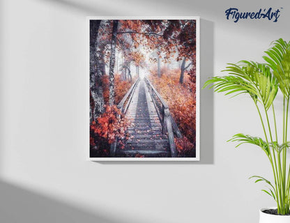 Kit de Punto Diamante Figured’Art "Sendero del Bosque" 40x50cm