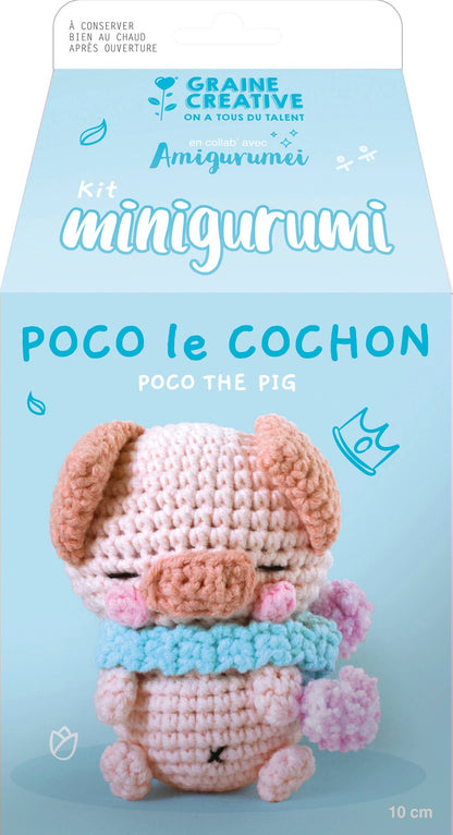 Kit de Amigurumi "Poco el Cerdo" - Graine Créative