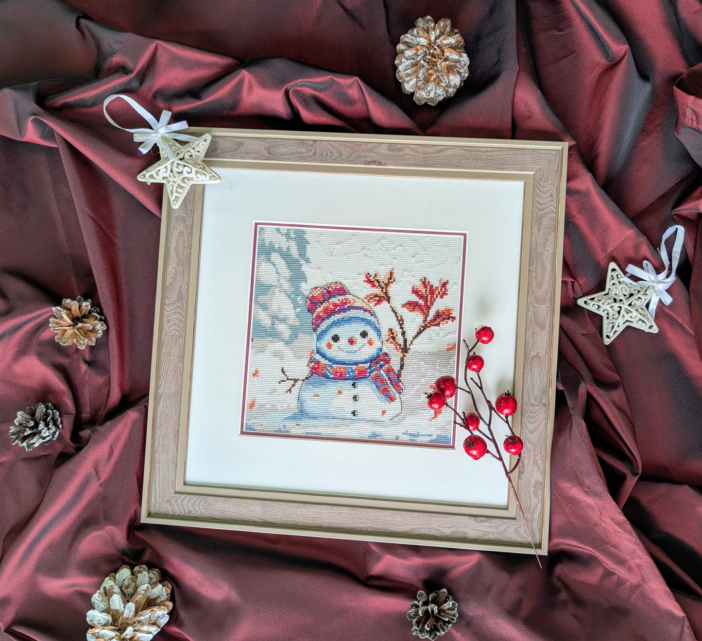 Kit de Punto de Cruz Aine "Invierno Torpe" - A1012