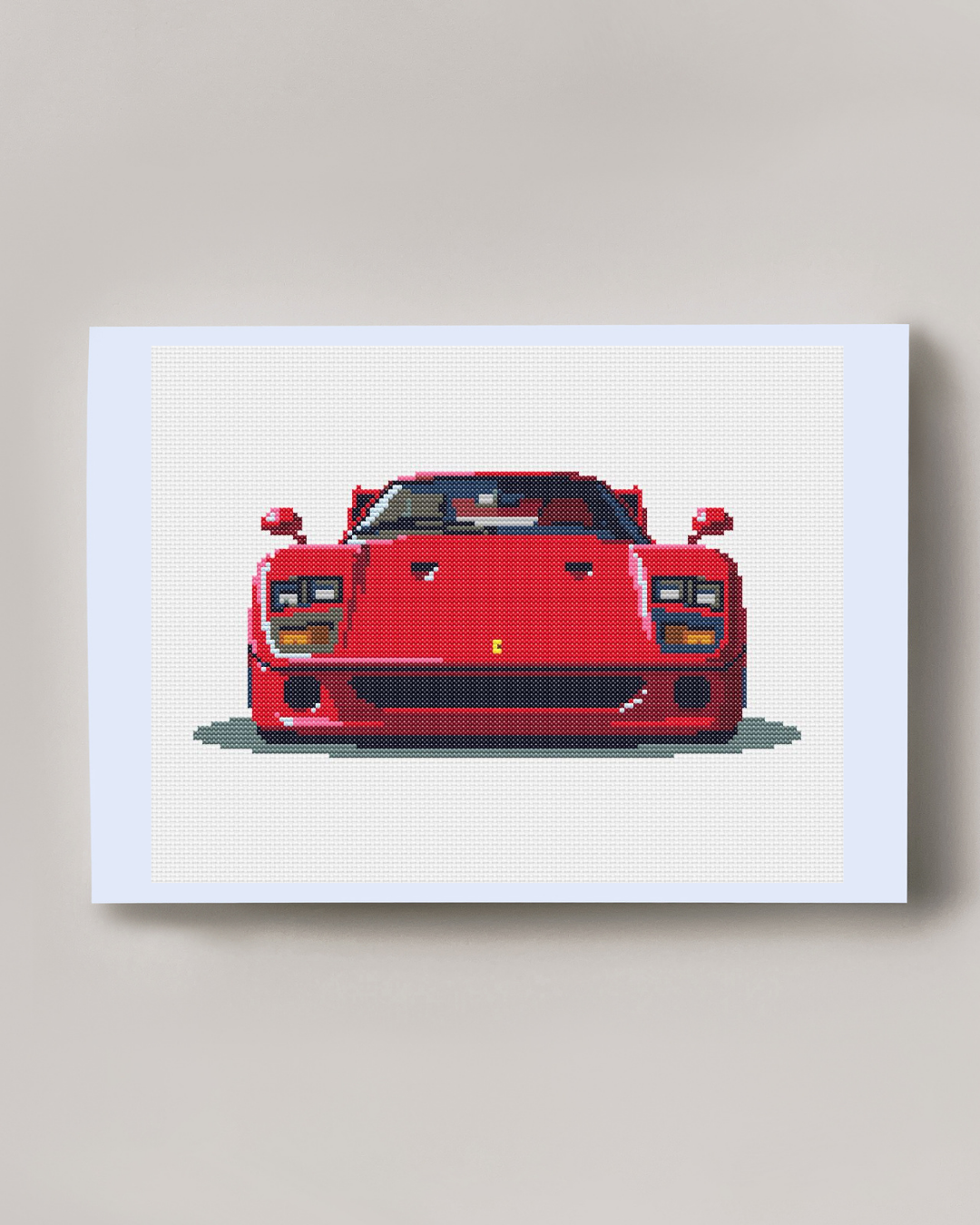 Patrón de Punto de Cruz "Ferrari F40" - CrossGuidetPatterns