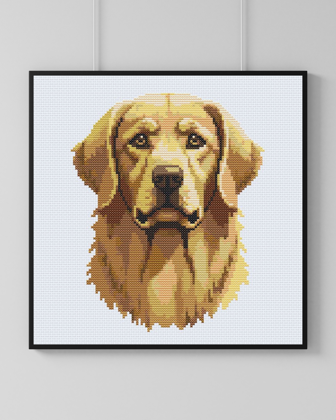 Patrón de Punto de Cruz "Golden Retriever" - CrossGuidetPatterns