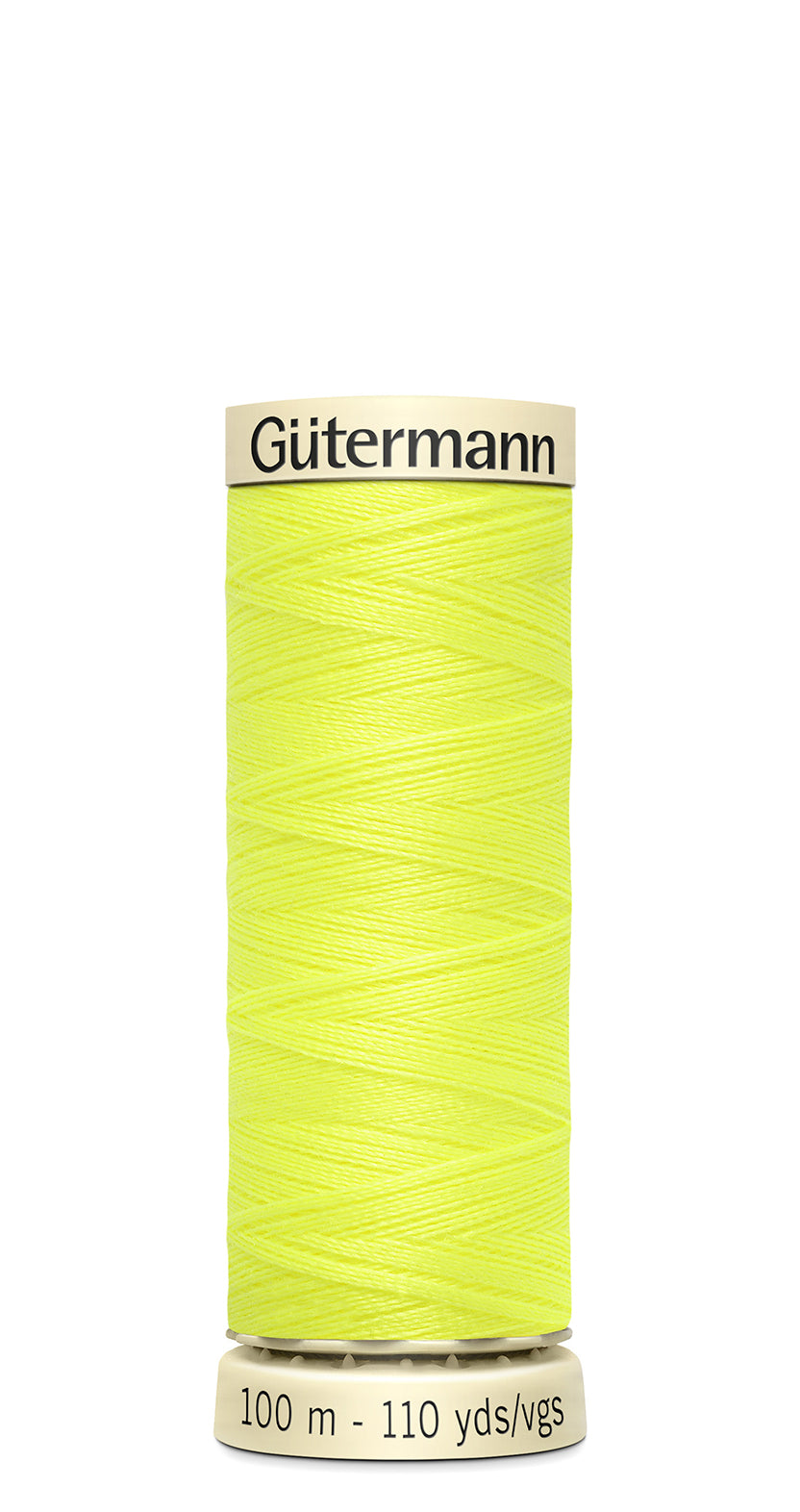 Bobina de hilo de coser Gütermann Coselotodo Neón 100m color amarillo flúor