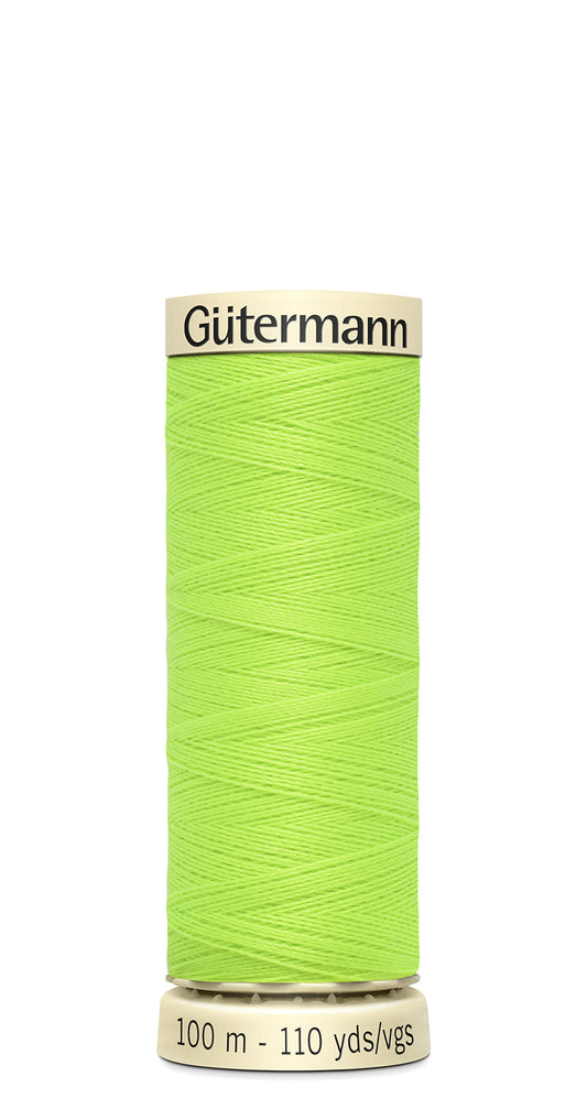 Bobina de hilo de coser Gütermann Coselotodo Neón 100m color verde flúor