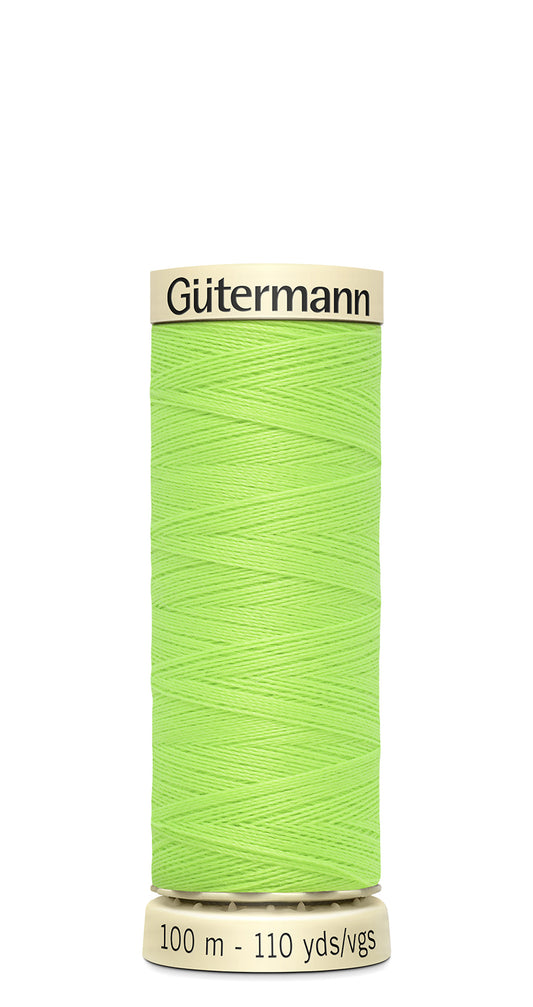 Bobina de hilo de coser Gütermann Coselotodo Neón 100m color verde lima flúor