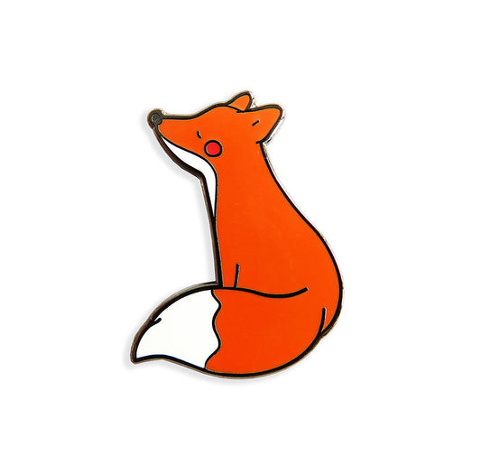 Imán para agujas de bordado de metal con diseño de zorro naranja