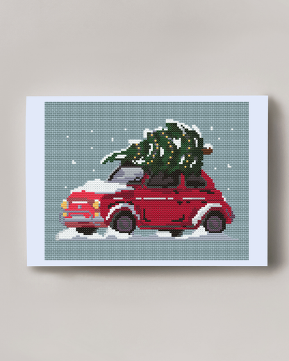 Patrón de Punto de Cruz "Fiat 500" - CrossGuidetPatterns