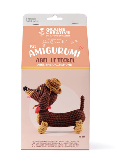 Kit de Amigurumi "Dachshund" - Graine Créative