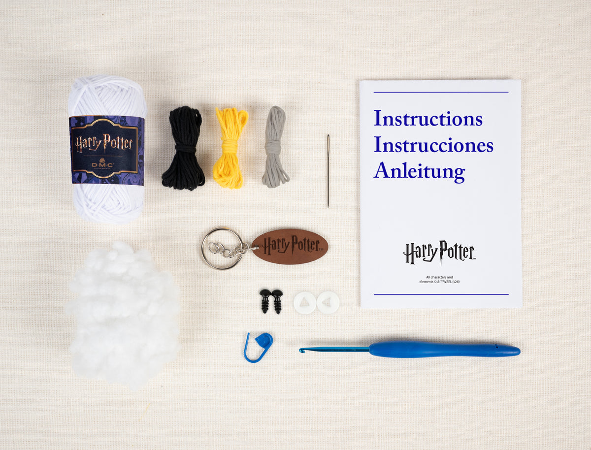 Kit Amigurumi Harry Potter DMC "Llavero Hedwig" - CR160K
