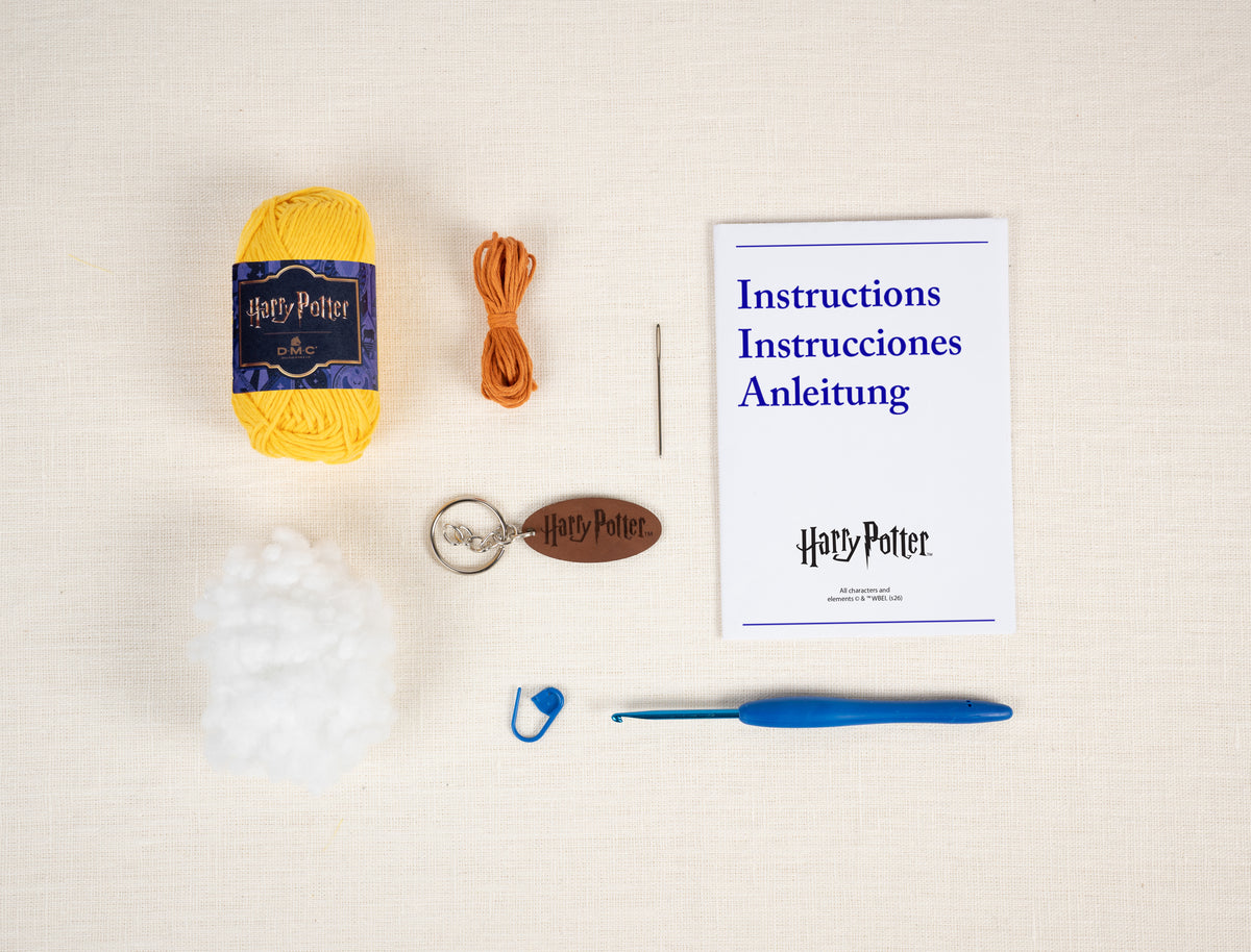 Kit Amigurumi Harry Potter DMC "Llavero Snitch Dorada" - CR155K