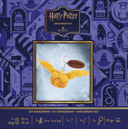 Kit Amigurumi Harry Potter DMC "Llavero Snitch Dorada" - CR155K