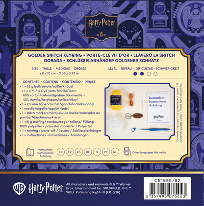 Kit Amigurumi Harry Potter DMC "Llavero Snitch Dorada" - CR155K