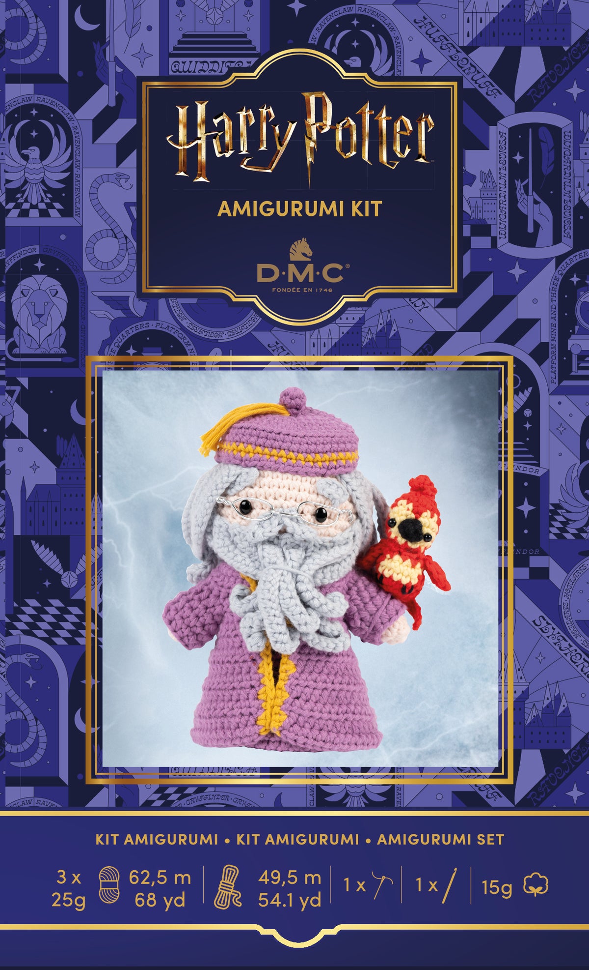 Kit Amigurumi Harry Potter DMC "Muñeco Dumbledore" - CR151K