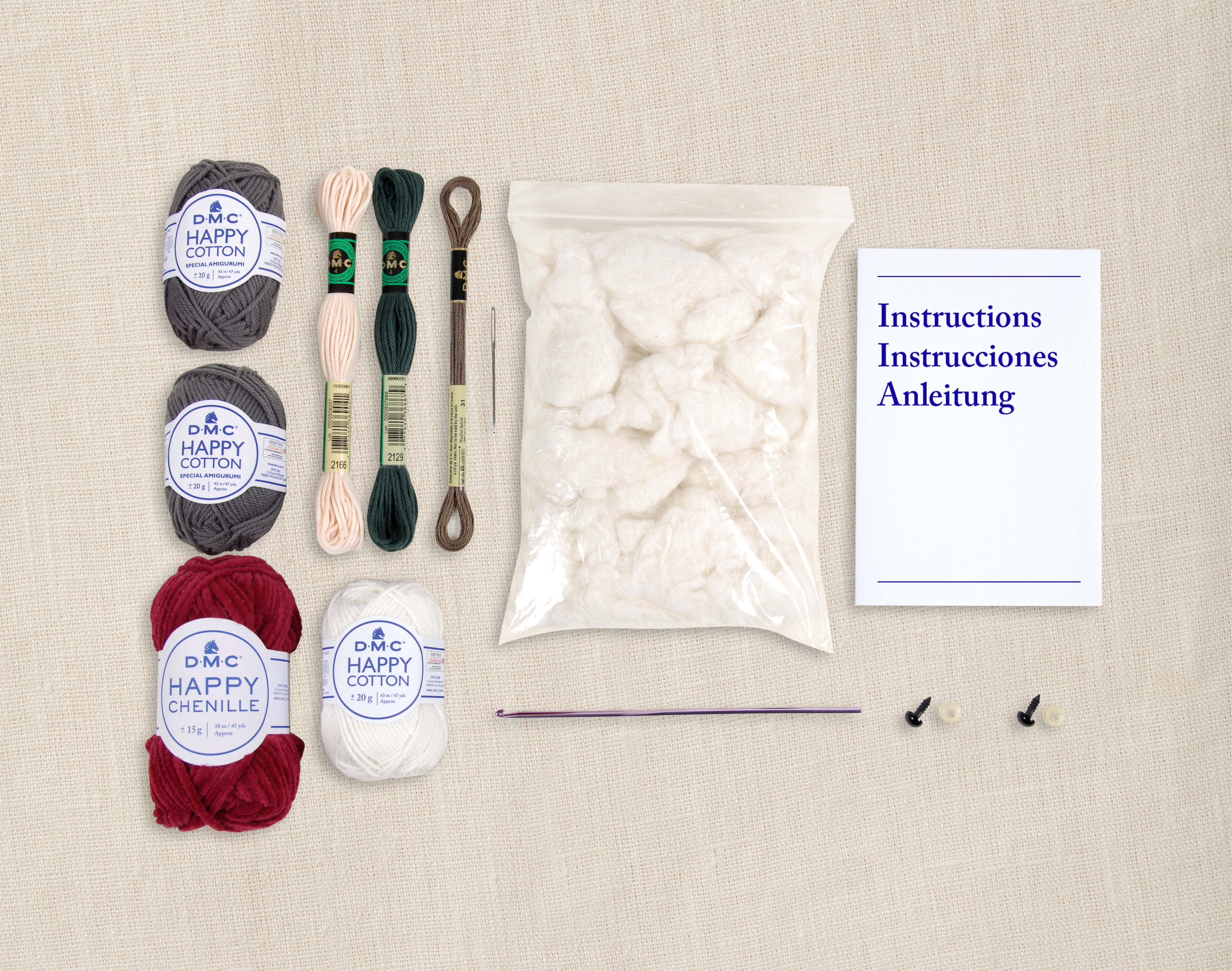 Kit Completo Amigurumi DMC 