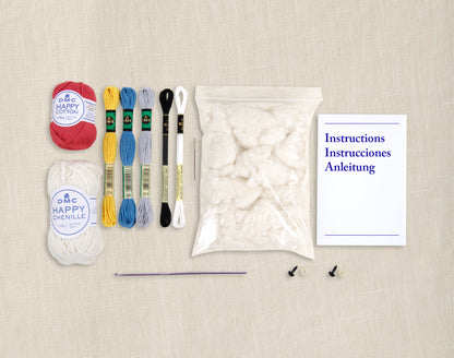 Kit Completo Amigurumi DMC "Seta Jardinera" CR137K