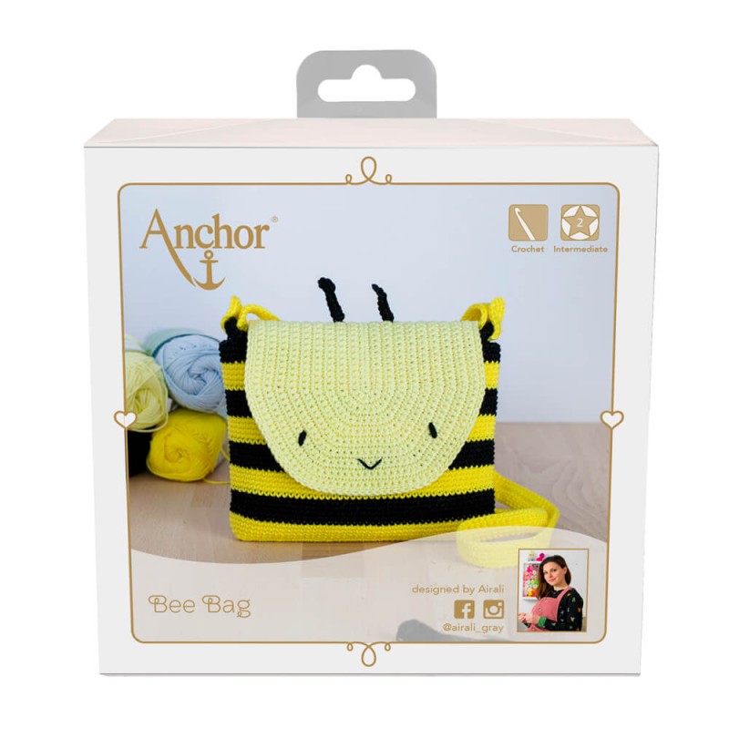 Kit Bolso De Ganchillo Anchor - "Bolso Infantil de Abeja"