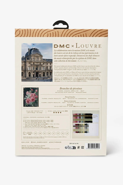 Kit de Punto de Cruz DMC "Ramos de Peonías" Le Louvre - BK1972/81
