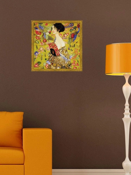 Kit de Punto de Cruz Riolis "Dama con Abanico de G. Klimt" - 1226