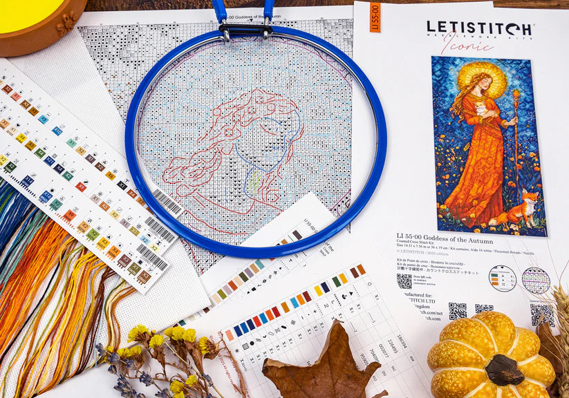 Kit de Punto de Cruz Letistitch "Diosa del Otoño" LI 55-00