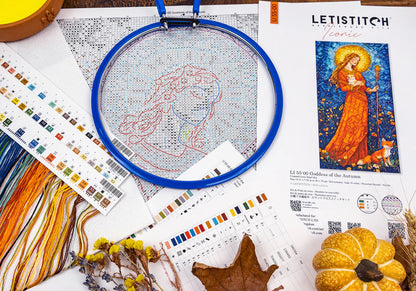 Kit de Punto de Cruz Letistitch "Diosa del Otoño" LI 55-00