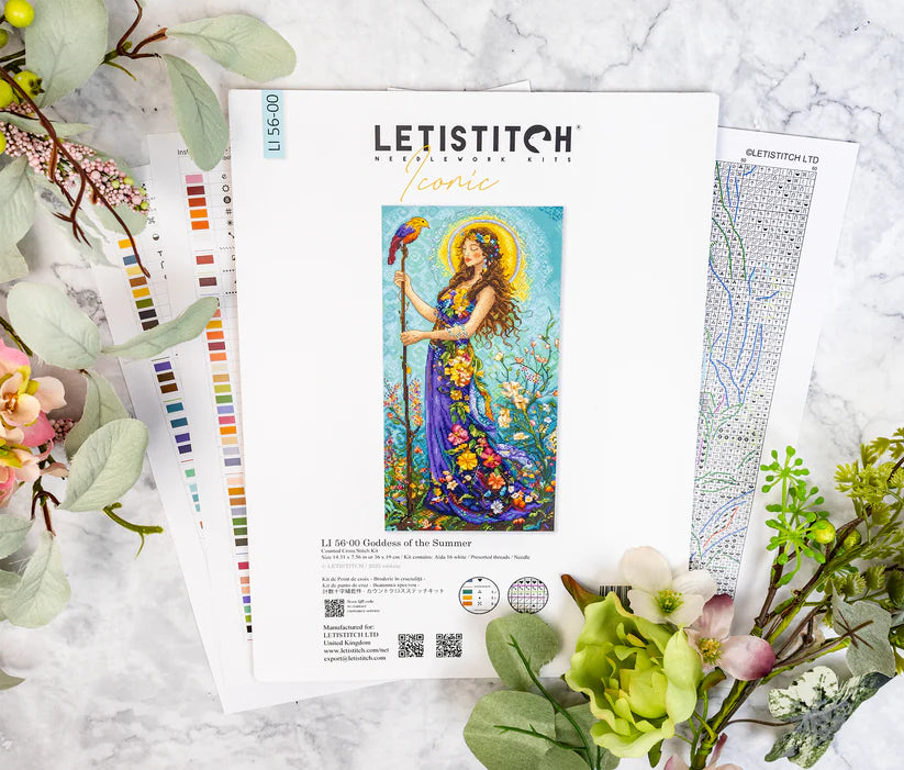 Kit de Punto de Cruz Letistitch "Diosa del Verano" LI 56-00
