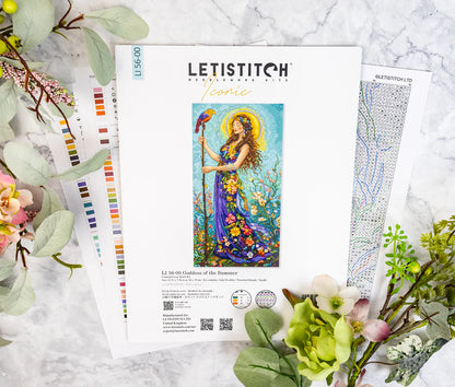 Kit de Punto de Cruz Letistitch "Diosa del Verano" LI 56-00