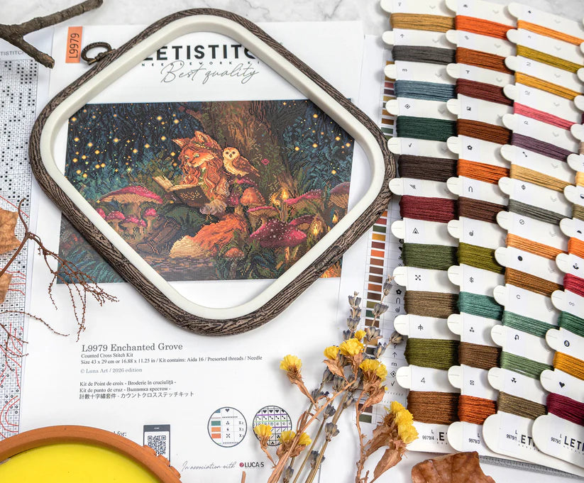 Letistitch Kreuzstich-Set "Enchanted Grove" L9979