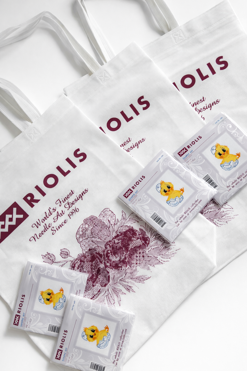 Conjunto de kits de punto de cruz de pollito de pascua promoción RIOLIS