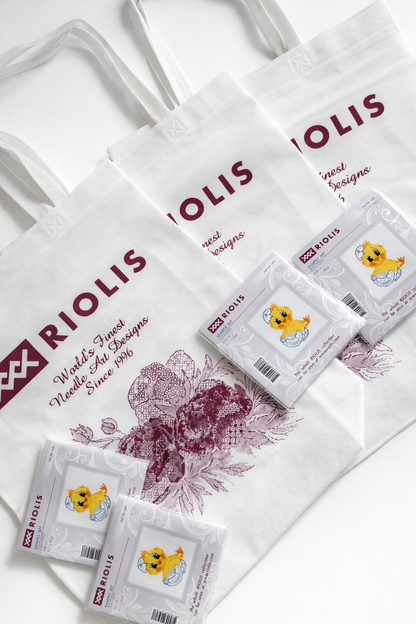 Kit de Punto de Cruz Riolis "Pollito" - SAMPLE KIT